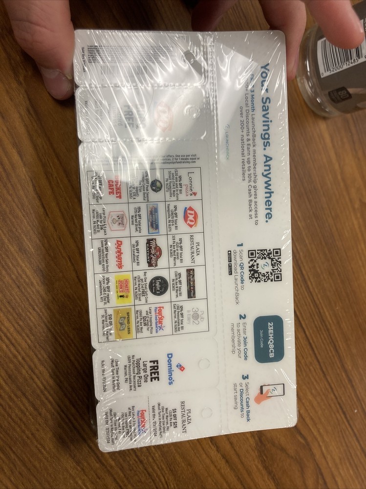 Launch Card For Food