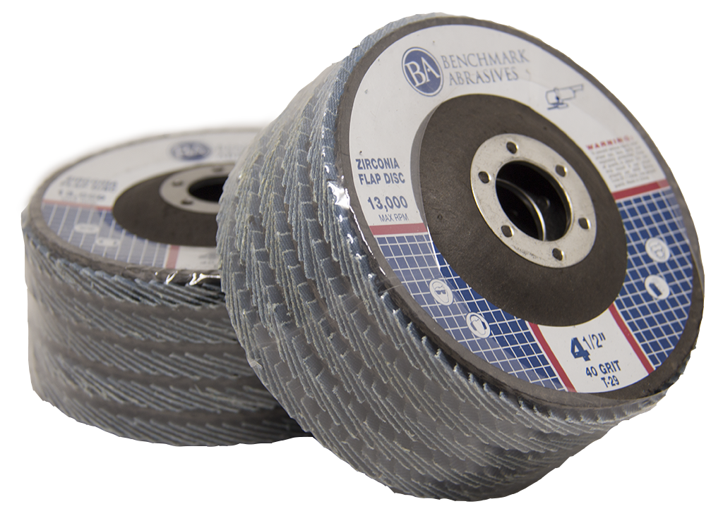 10 Pack 4.5” x 7/8" Professional 40 Grit Zirconia Flap Disc Grinding Wheels T29