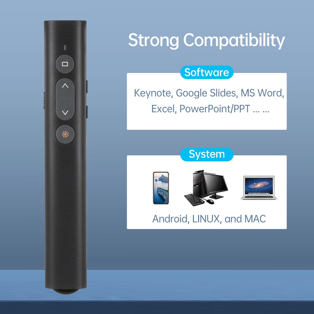 Bisofice Presentation Pointer for PowerPoint PPT Clicker with O1T4