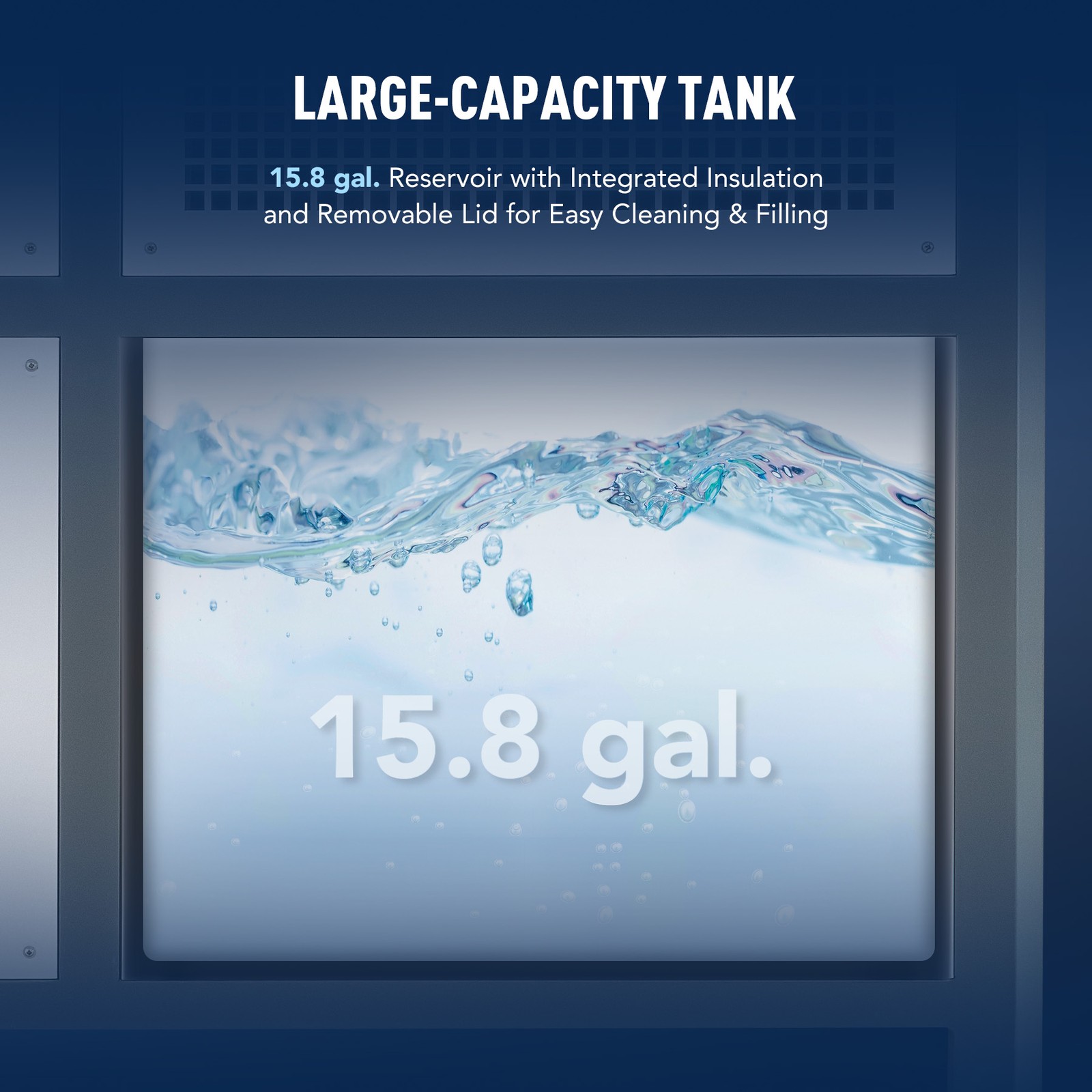 CREWORKS 5 Ton R32 Industrial Air-Cooled Chiller with 15.8 Gal Tank Capacity