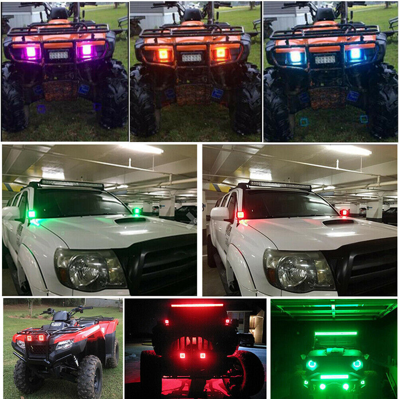 2Pods 5 Inch LED Work Lights Chasing Halo Ring Spot Light Flush Mount Bluetooth