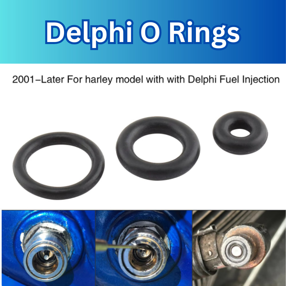✅ Harley Davidson Fuel Line Delphi Quick Disconnect Repair O Ring Kit 3 Pieces