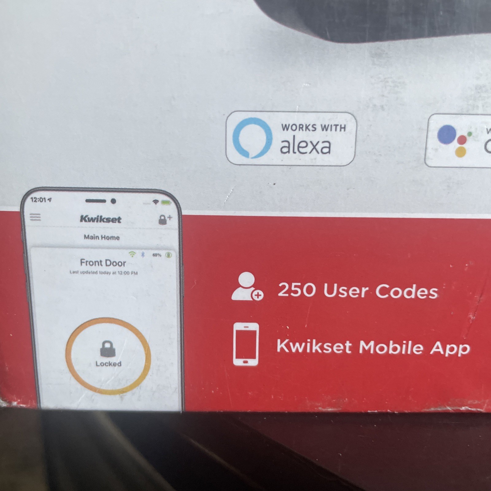 Kwikset Halo Touchscreen Smart Lock Wifi Keypad Electronic Deadbolt Matte Black