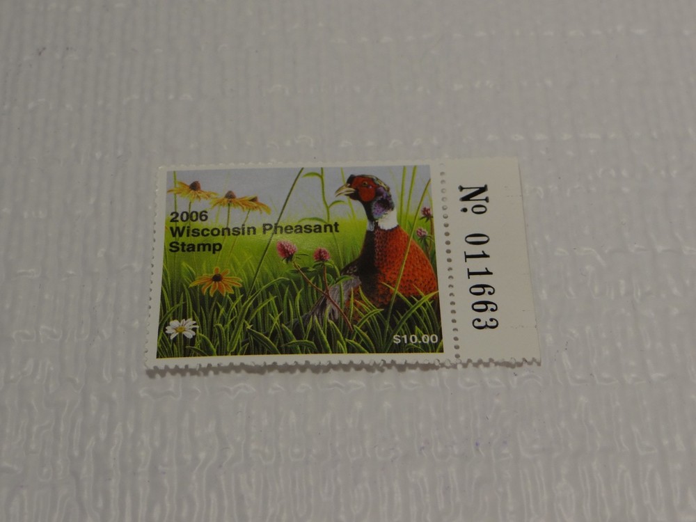 2006 Wisconsin Pheasant Stamp 011663, MNHOG