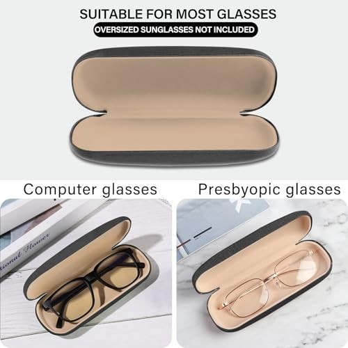 Eyeglasses Case Hard Shell Initial Letter Protective Case for Glasses Letter-e