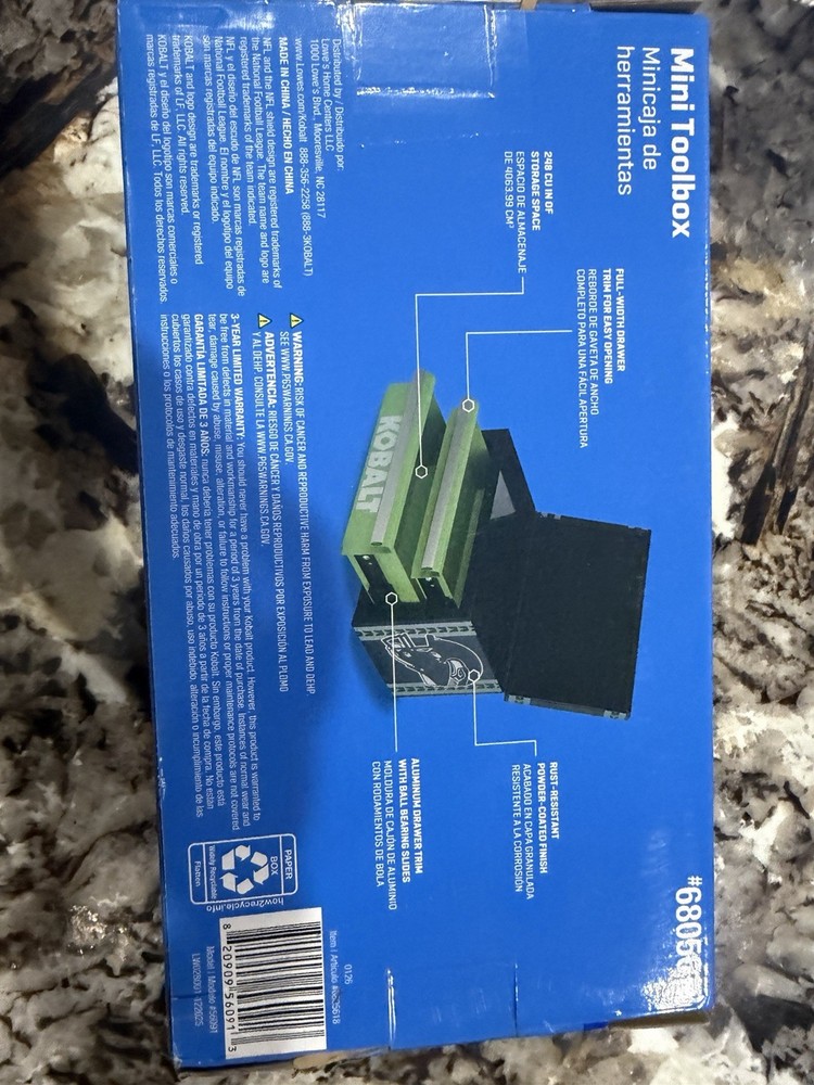 Seattle Seahawks Limited Edition KOBALT Mini Toolbox