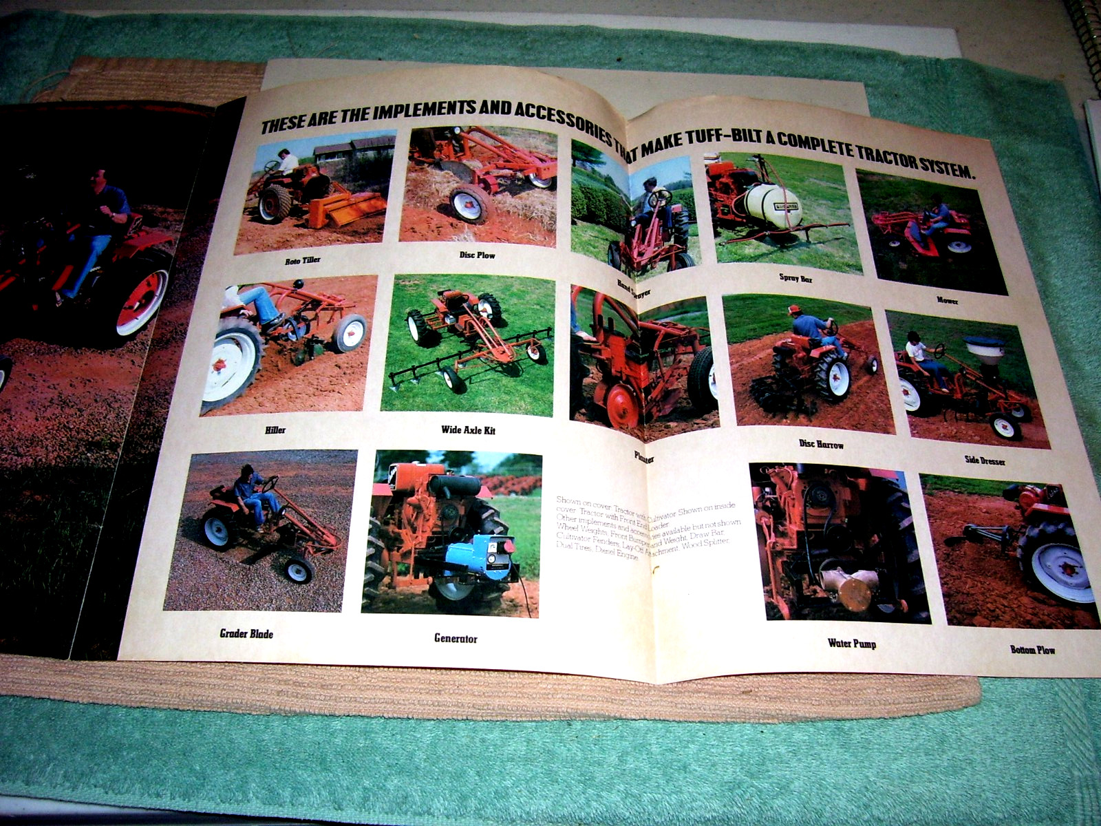 1970's Original Tuff-Bilt Tractors Sales Brochure