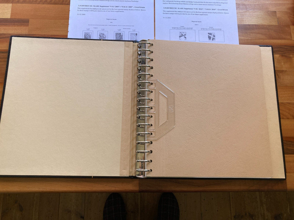 GB Lighthouse Leuchtturm Kabe Album, Slipcase & Hingeless Definitives Pages