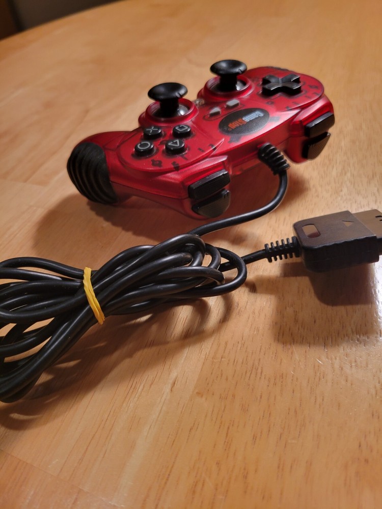 Madcatz (Gamestop) Sony PlayStation PS1 Controller Red Testeted And Working