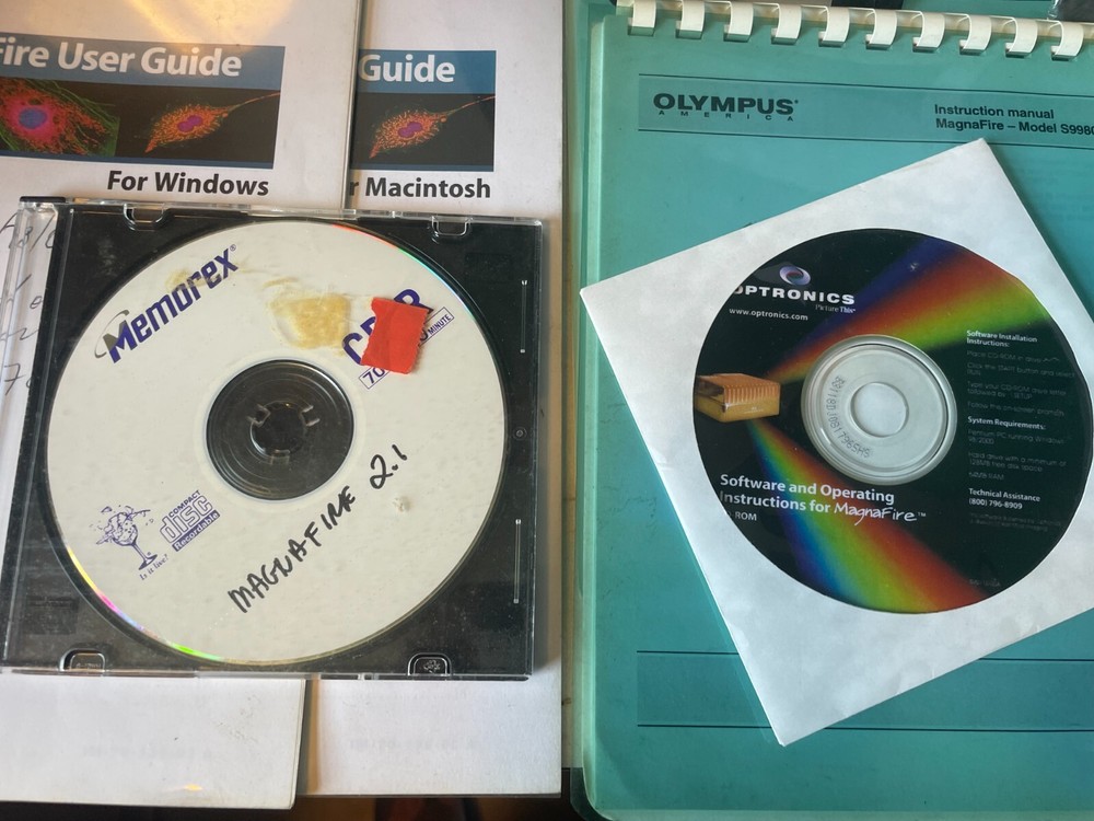 Optronics Magnafire Microscope Camera & 60800 Power Supply w/Software, Olympus