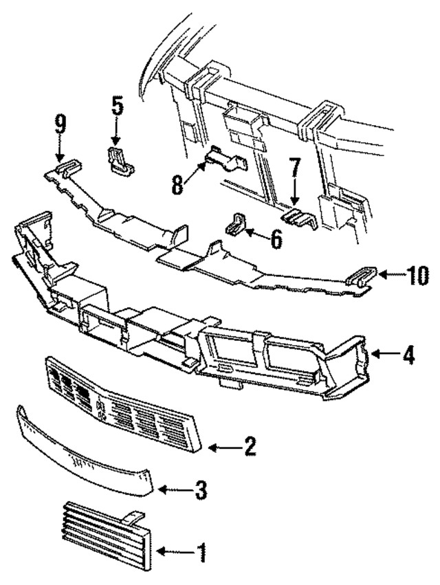 Genuine GM Mount Panel Support Bracket 10053162