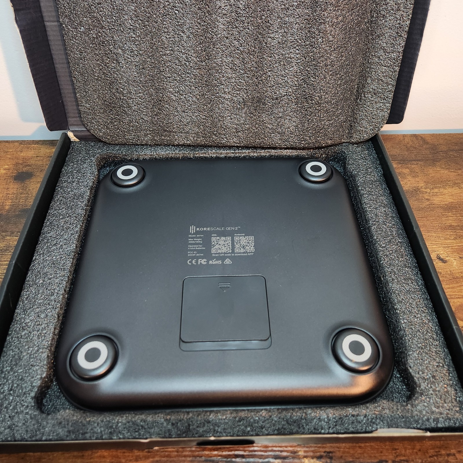 KoreScale Gen 2 Bluetooth Smart Body Scale – Weight, BMI, Body Fat Analyzer