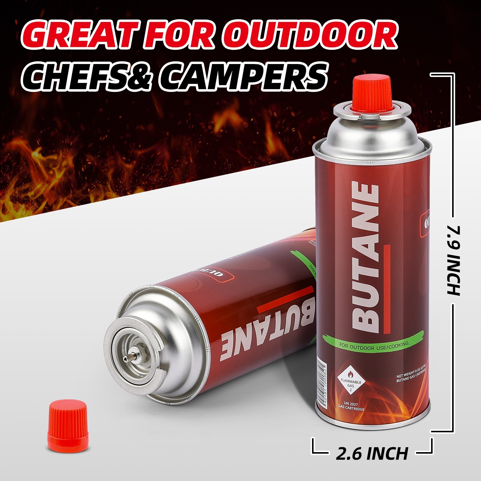 24 Can - Butane Fuel for Camping Stove