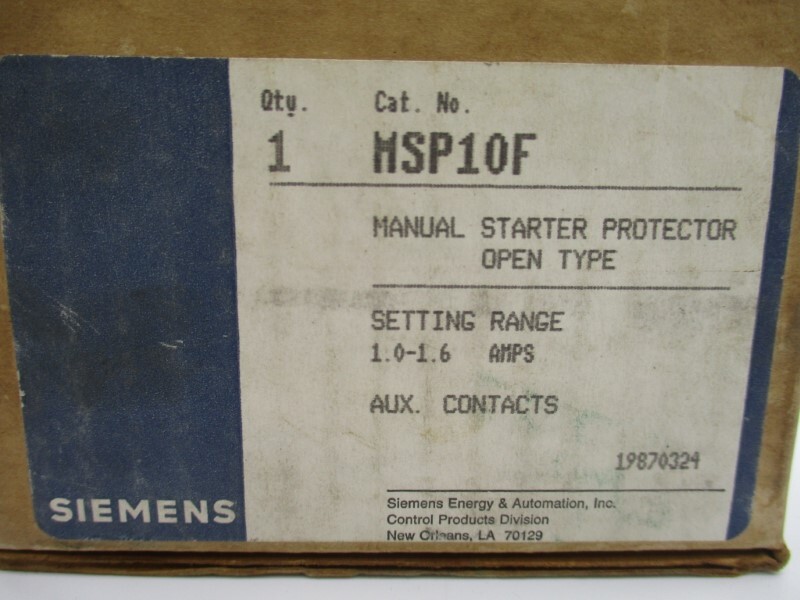 SIEMENS MSP10F 1-1.6A NSMP