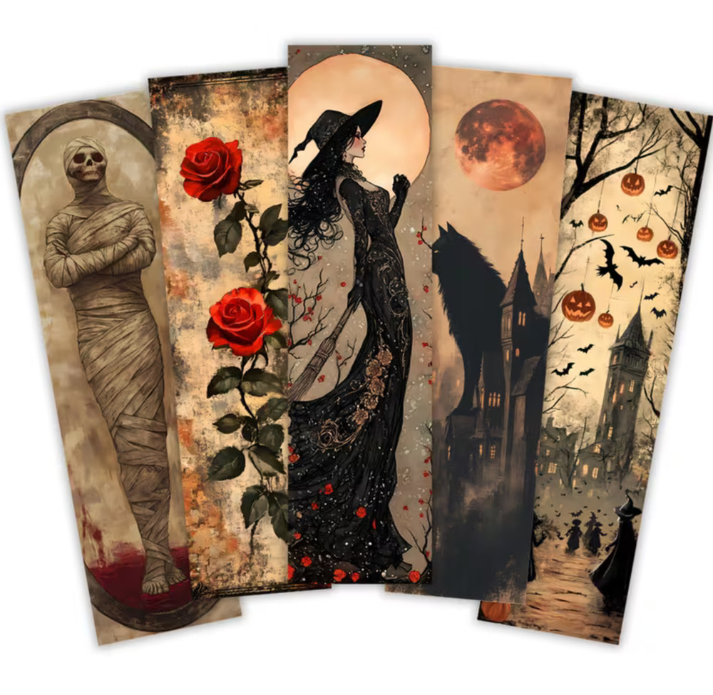 Horror Themed Bookmarks - Select a Bookmark! - BUY2GET4FREE!