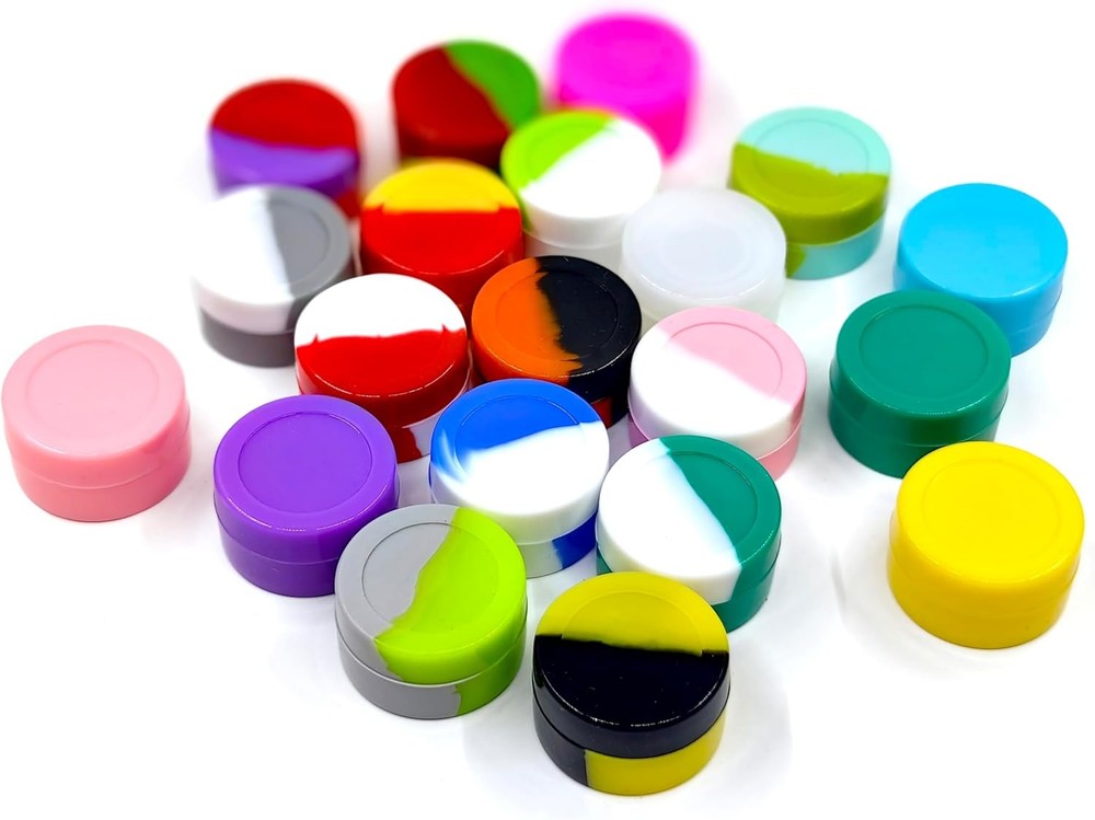 5ML Silicone Containers 50pcs Non-Stick Multi Use Multicolor