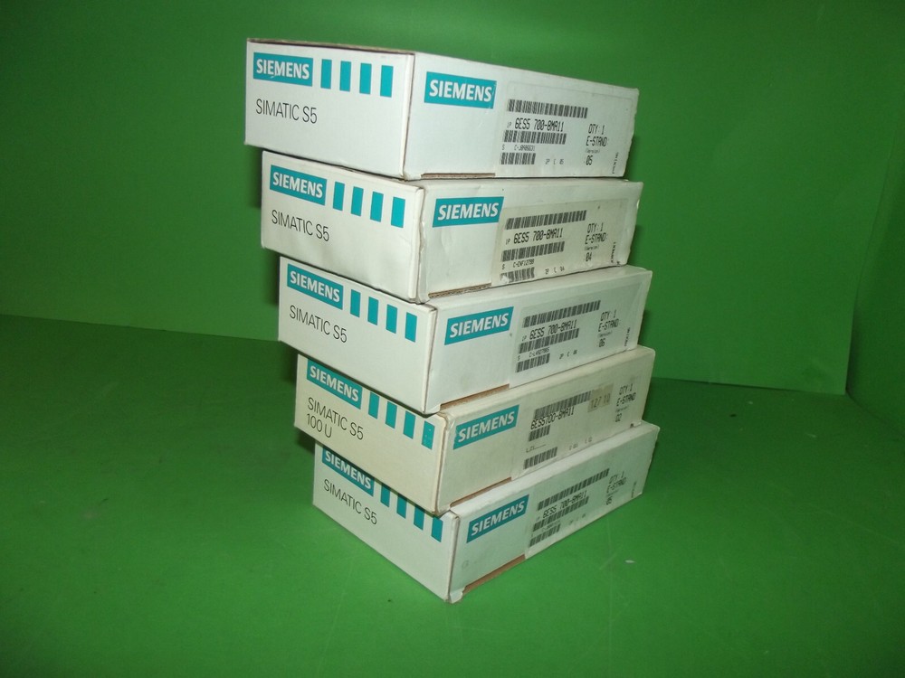 SET (7 pcs.) SIEMENS SIMATIC S5 6ES5 700-8MA11 Bus Module/Module E-Stand: