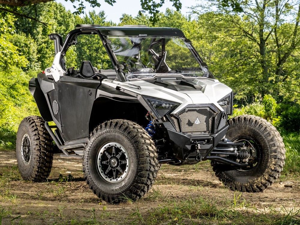 SuperATV Scratch Resistant Vented Full Windshield for Polaris RZR PRO XP