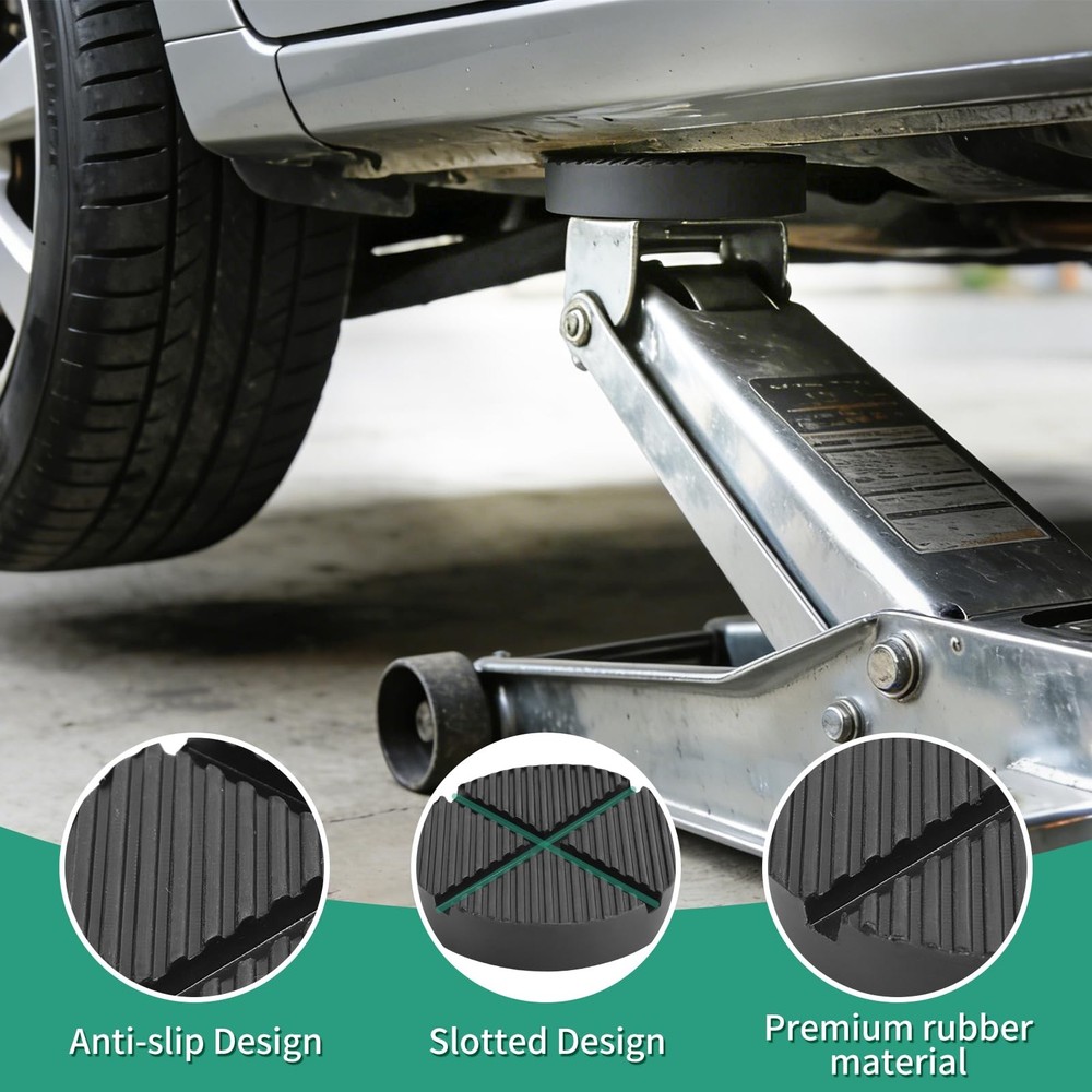 Universal Floor Jack Rubber Pad Adapter Pinch Weld Side Frame 1 Pack