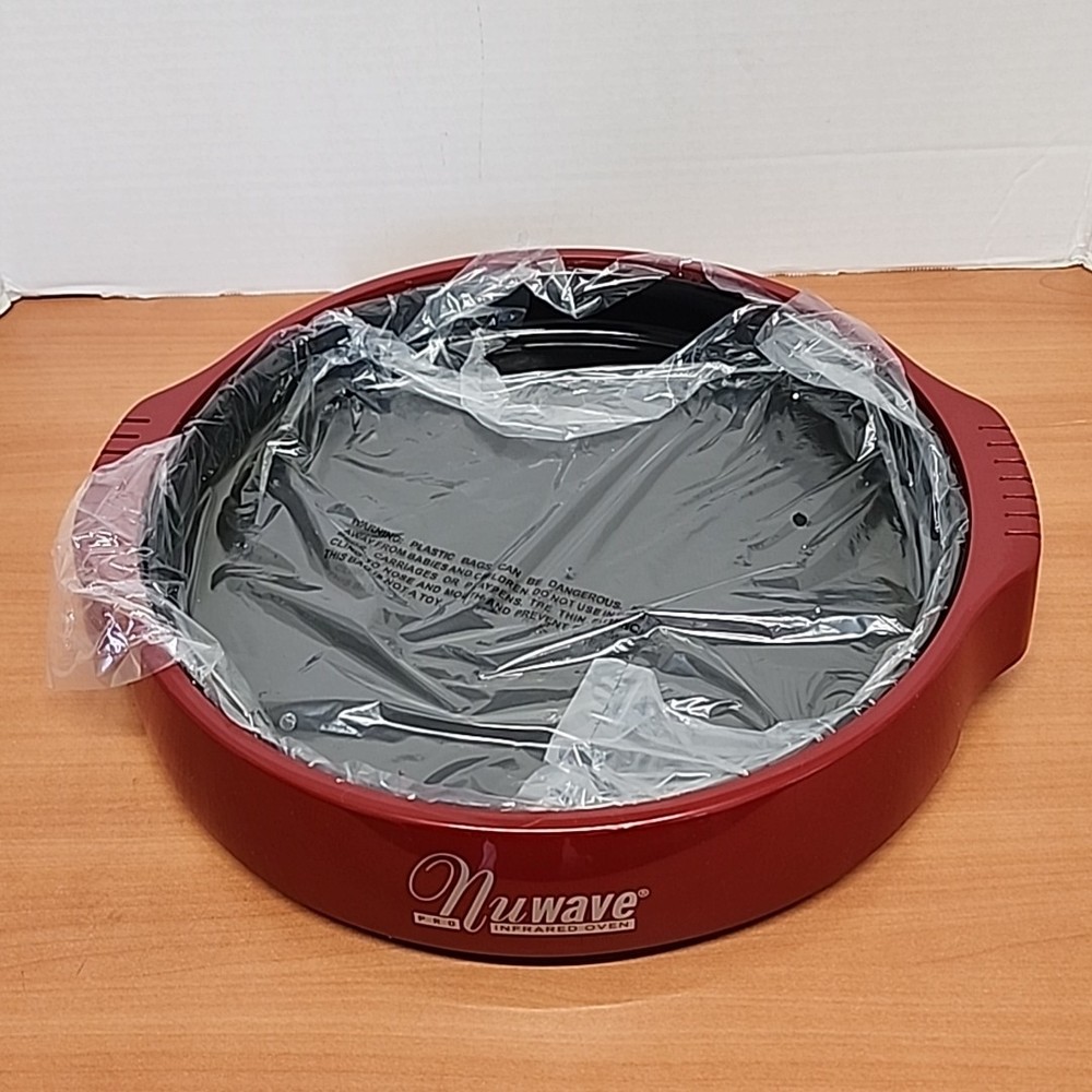 Nuwave Pro Infrared Oven Replacement Part Bottom Base Stand + drip pan Red 20337