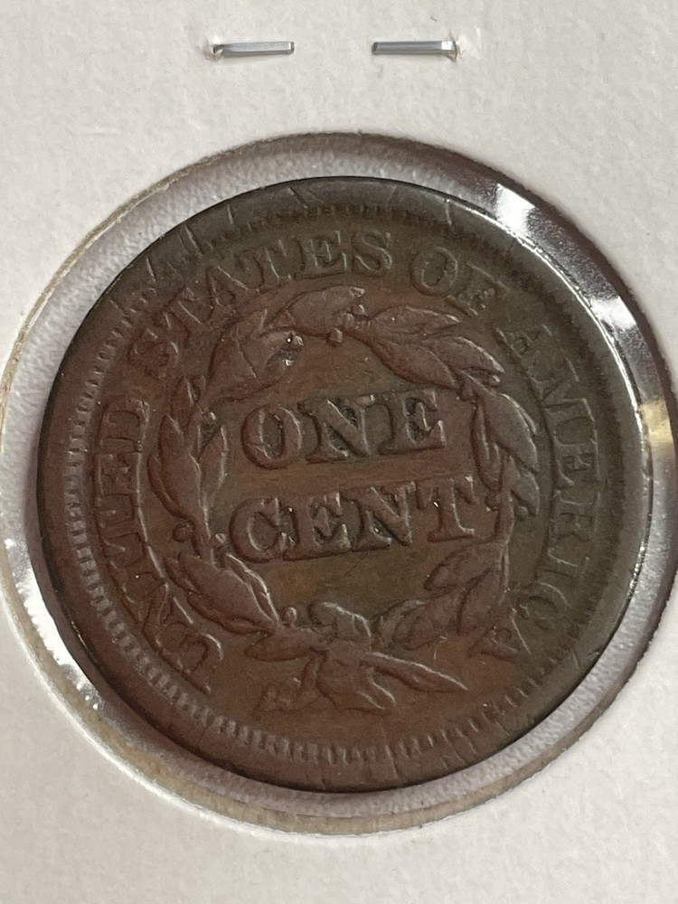 1848 Braided Hair Large Cent Fine