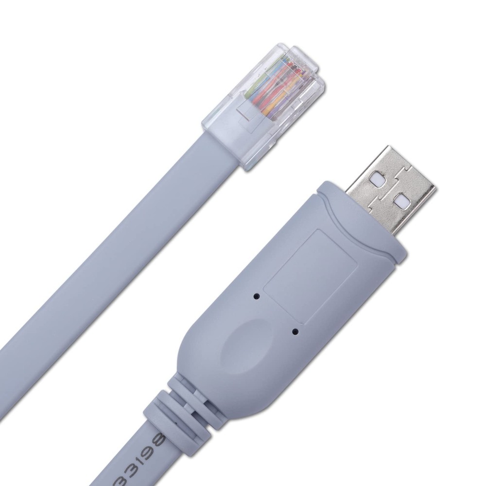 Cisco Console Cable,USB Cable with FTDI Chip,USB to USB-6FT, White