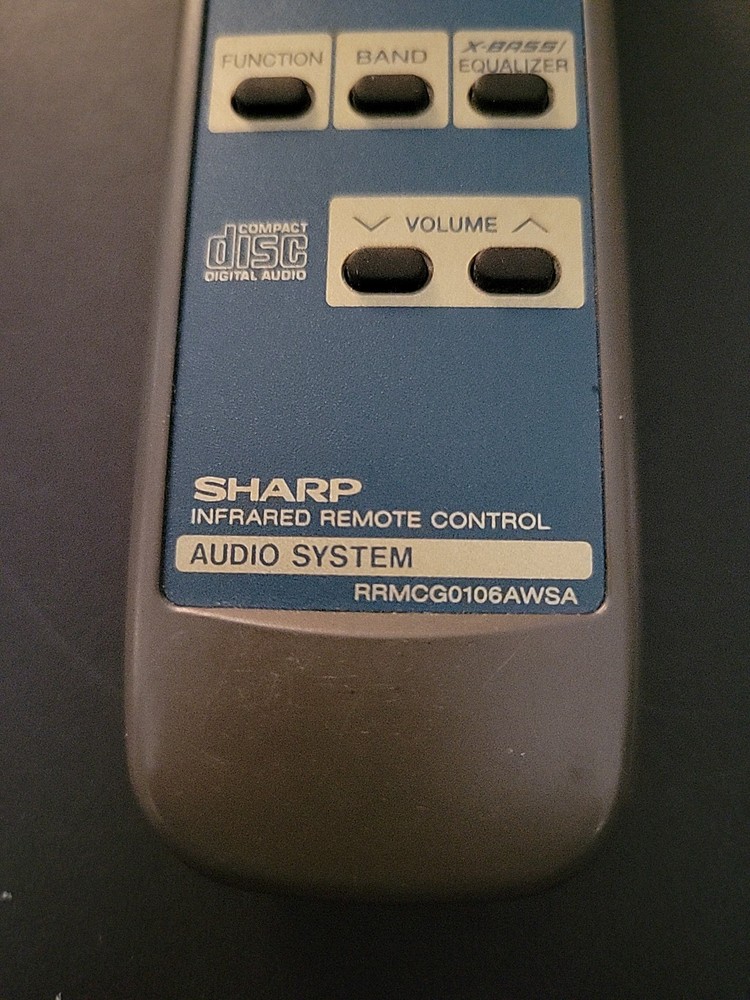 Sharp RRMCG0106AWSA Infrared Remote Control *