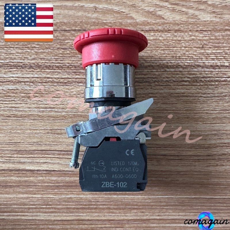 For Schneider XB4BS8444 XB4 BS8444 Emergency Stop Button Switch Fas Shipping