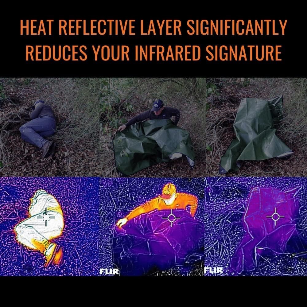Reflective Survival Tarp - Waterproof, Windproof Blanket