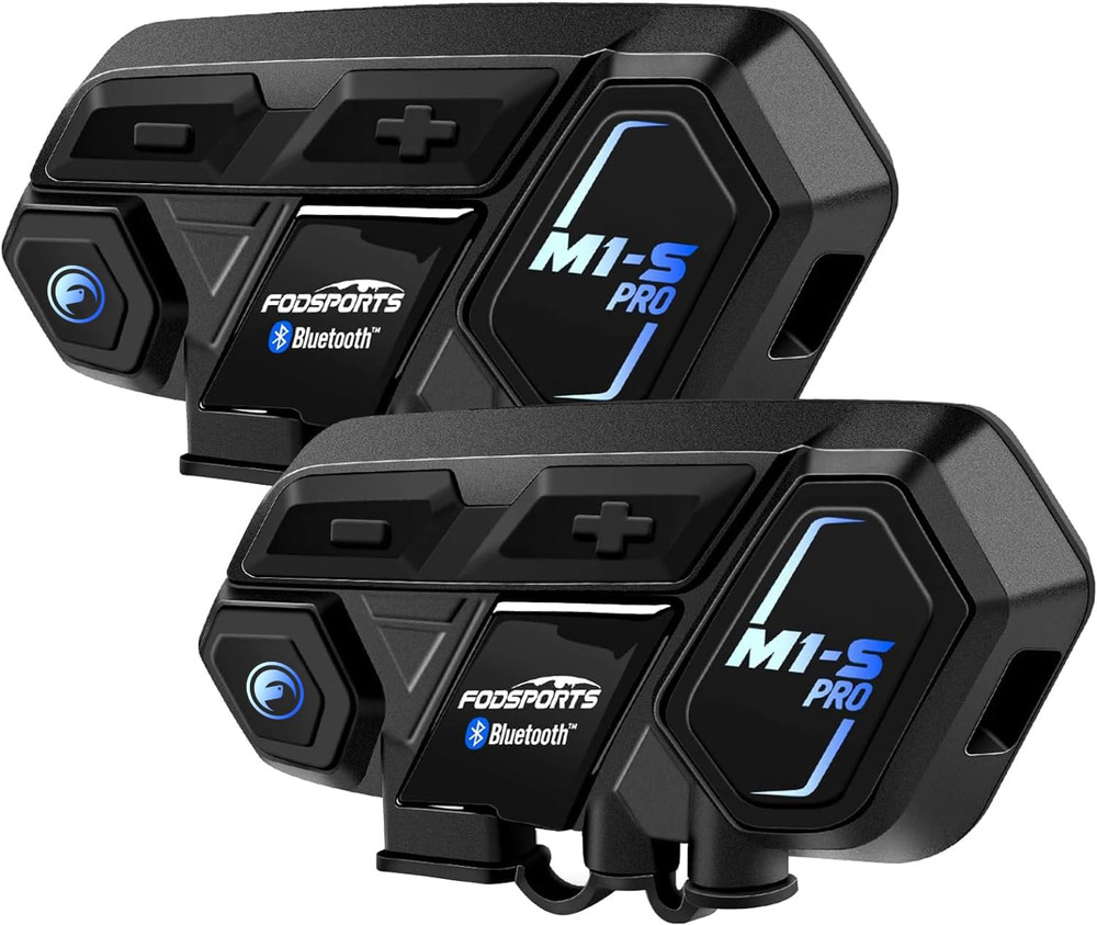 Motorcycle Bluetooth Intercom, Music Sharing, M1S Pro 2000M 10 Riders Group Helm