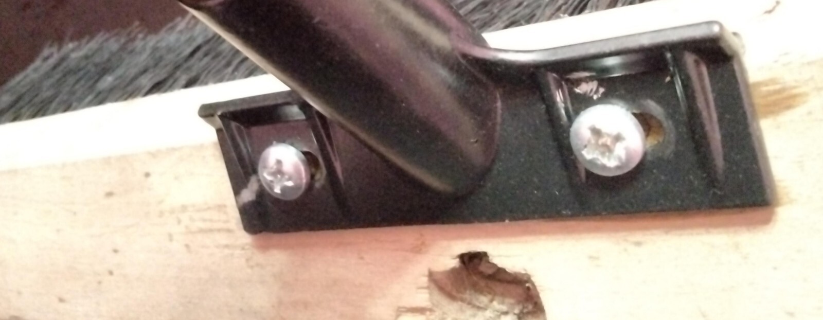 3 PACK of Broom Handle Bracket Cast Aluminum Handle Threaded Bracket With Screws