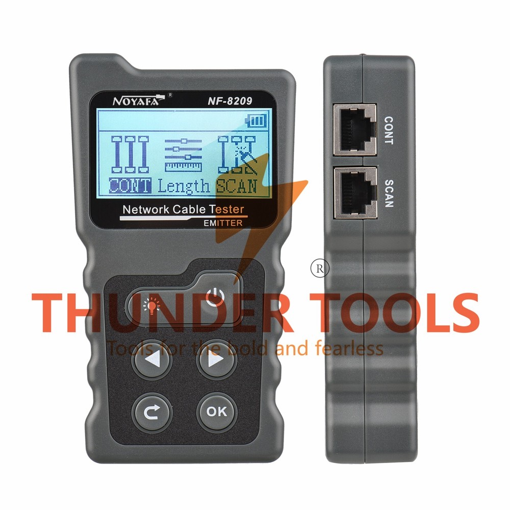 Thunder Tools Multi-functional LCD Network Cable Tester Wire Tracker PoE