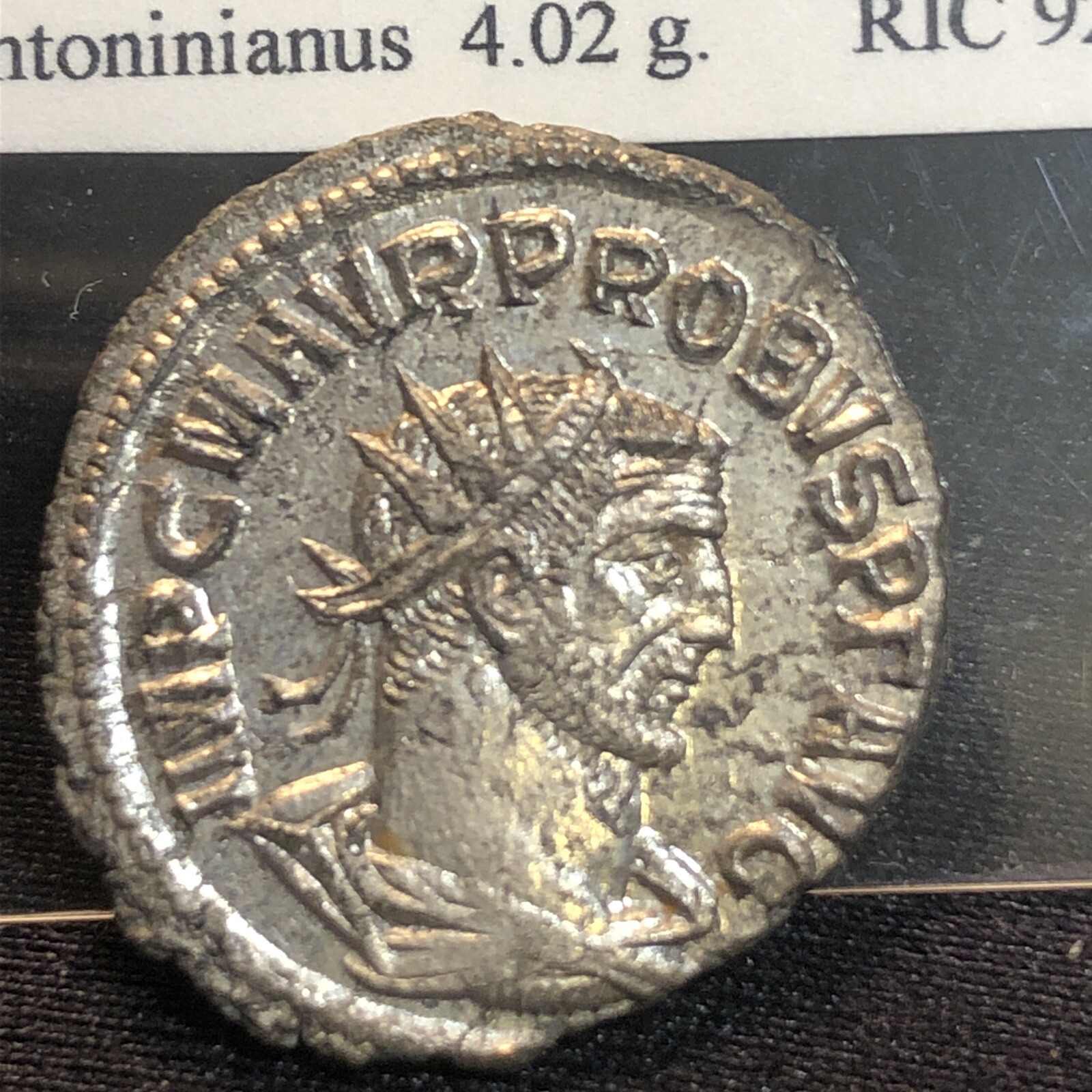 Probus AE Silvered Antoninianus .  276-282 AD  Choice High Grade