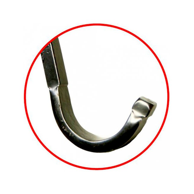 Erva Adjustable Four Hanger Shepherd Hook, Black, 4.5' to 7'