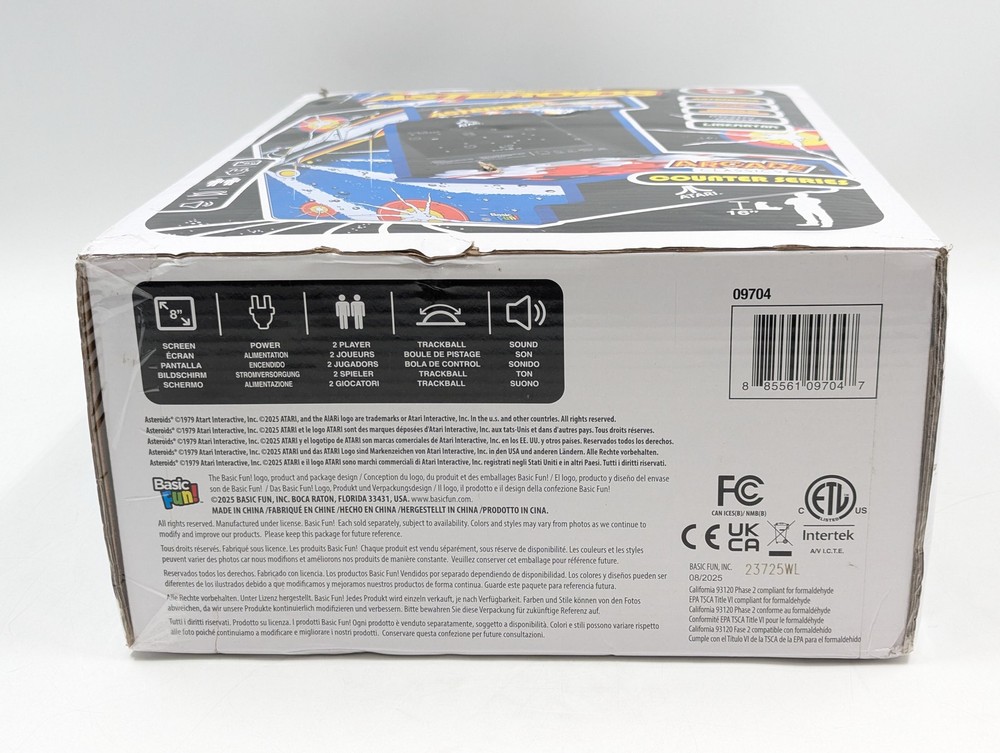 Arcade Classics Atari Asteroids Counter Series Arcade Game w/ 8" Screen | 09704
