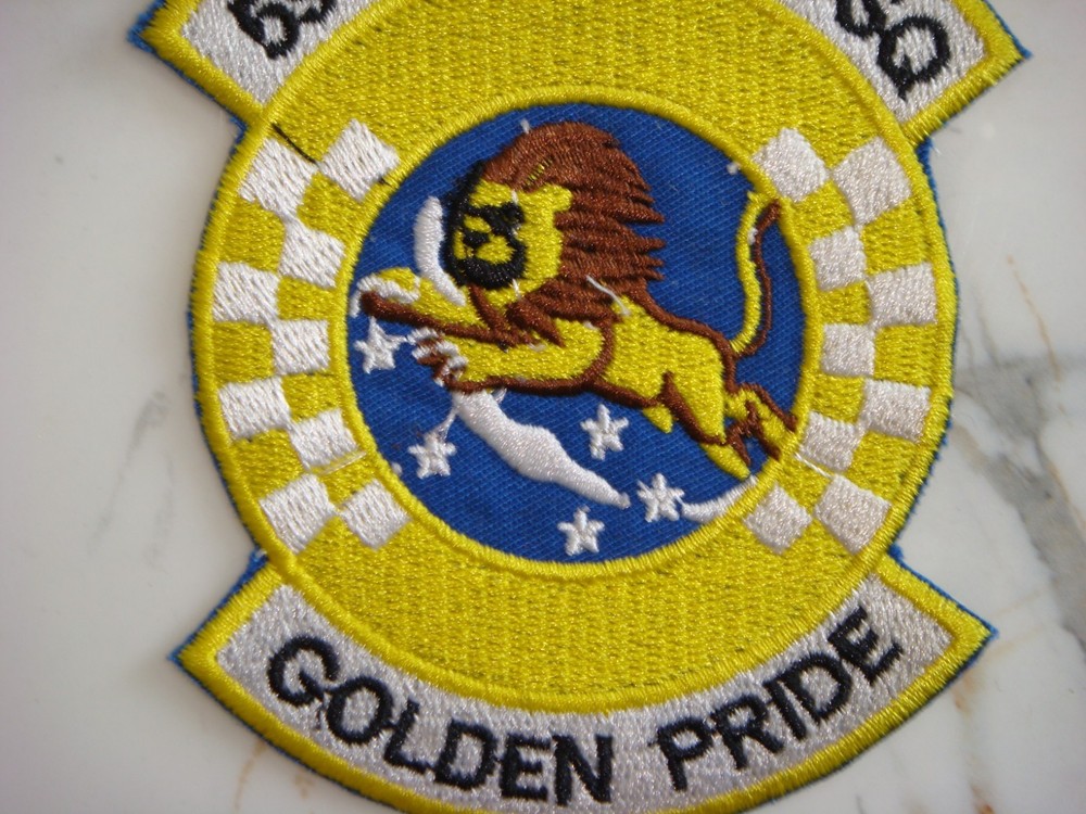 US AIR FORCE 59th TACTICAL FIGHTER SQUADRON GOLDEN PRIDE PATCH