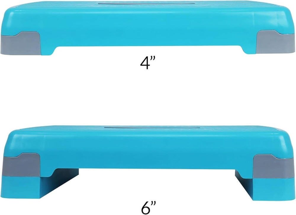 Durable 27-Inch Aerobic Step Platform with Adjustable Height & Shock Absorption