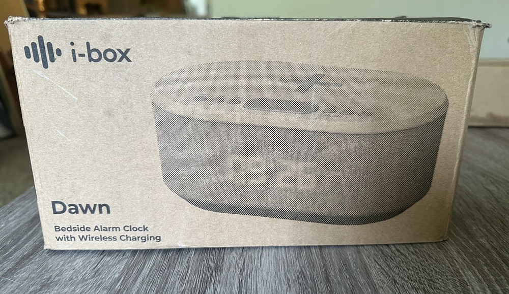 Dawn Bedside Alarm Clock White I-Box