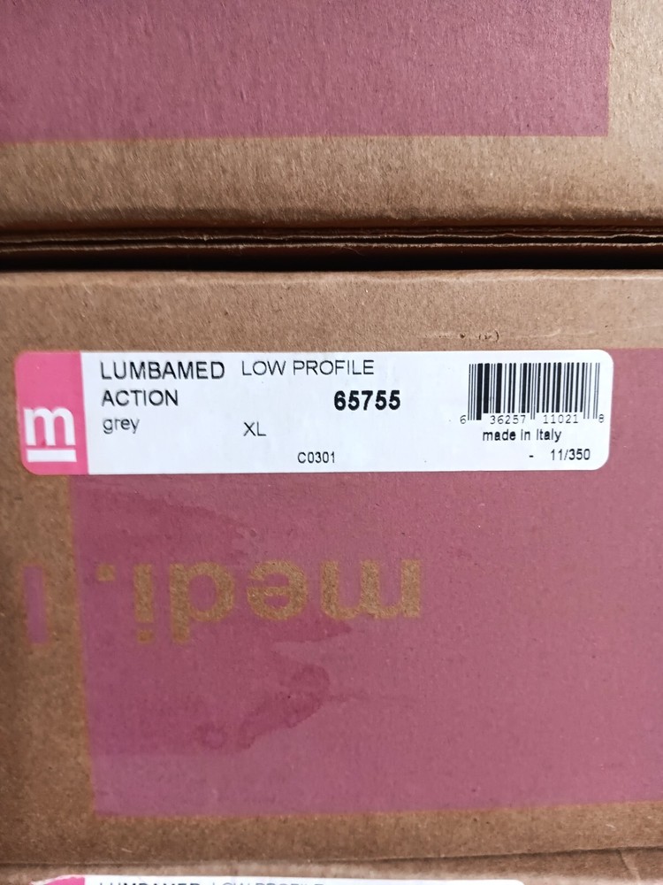 Compression Back Brace - Medi Lumbamed Action -Low- Adjustable Back Support -NIB
