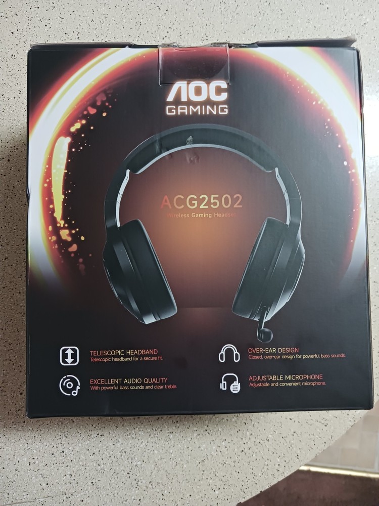GAMING HEADSET AOC Wireless Compatible with Multiple Game Consoles New