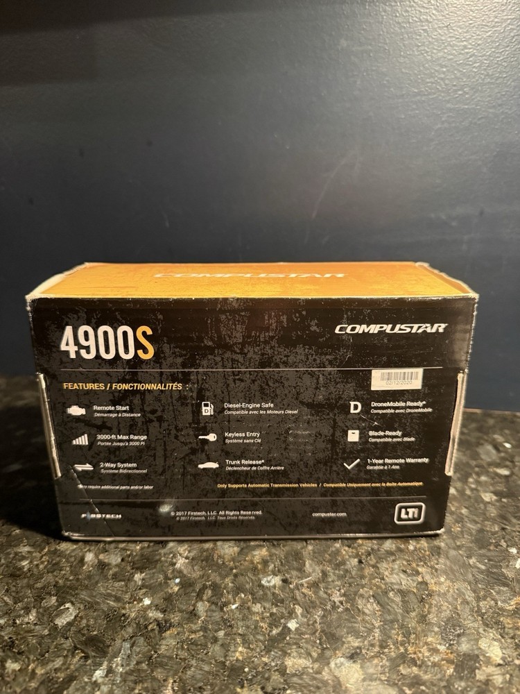 Compustar CS4900-S 4-Button 2-Way, 3000' Remote Start System Blade Not Included