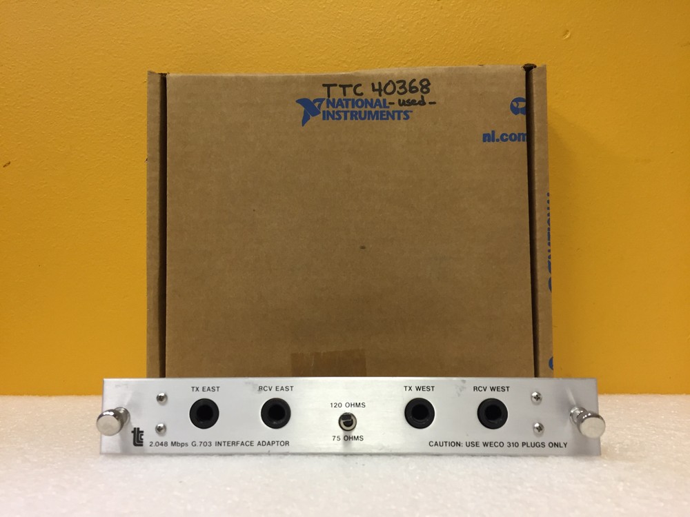 TTC 40368 2.048 MBps, G.703 Interface, Adapter Module. For TTC 6000 Analyzers