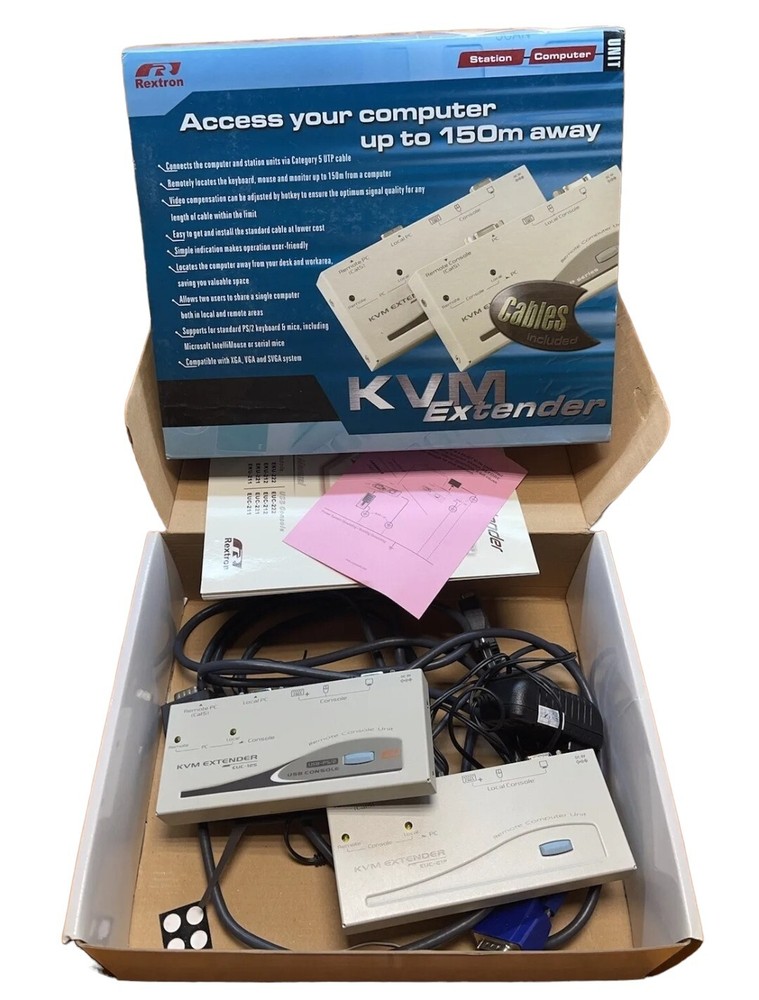 Rextron EUC-222C KVM Extender EUC-125, EUC-21P 🔥Fast Shipping🔥