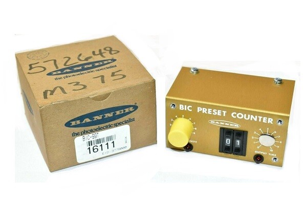 Banner Engineering BIC-99T Two-Digit Preset Counter Logic Module New