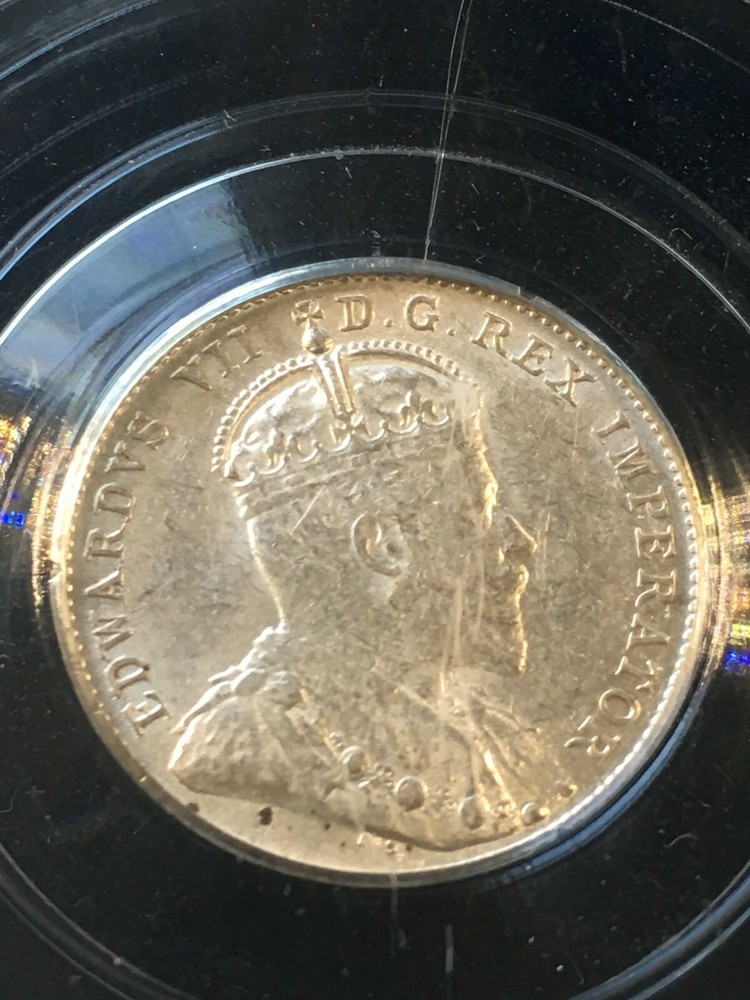 1903 Newfoundland, ¢10 Cent, CCCS Graded, **AU-55**