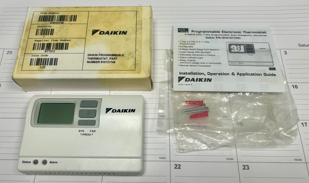 Daikin Programmable Cooling-Heating Thermostat Controller - FREE SHIPPING!!