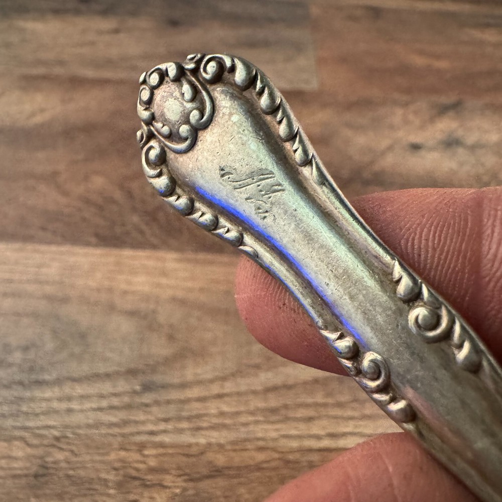 Reed & Barton Silverplated Teaspoon Carlton Pattern Monogrammed