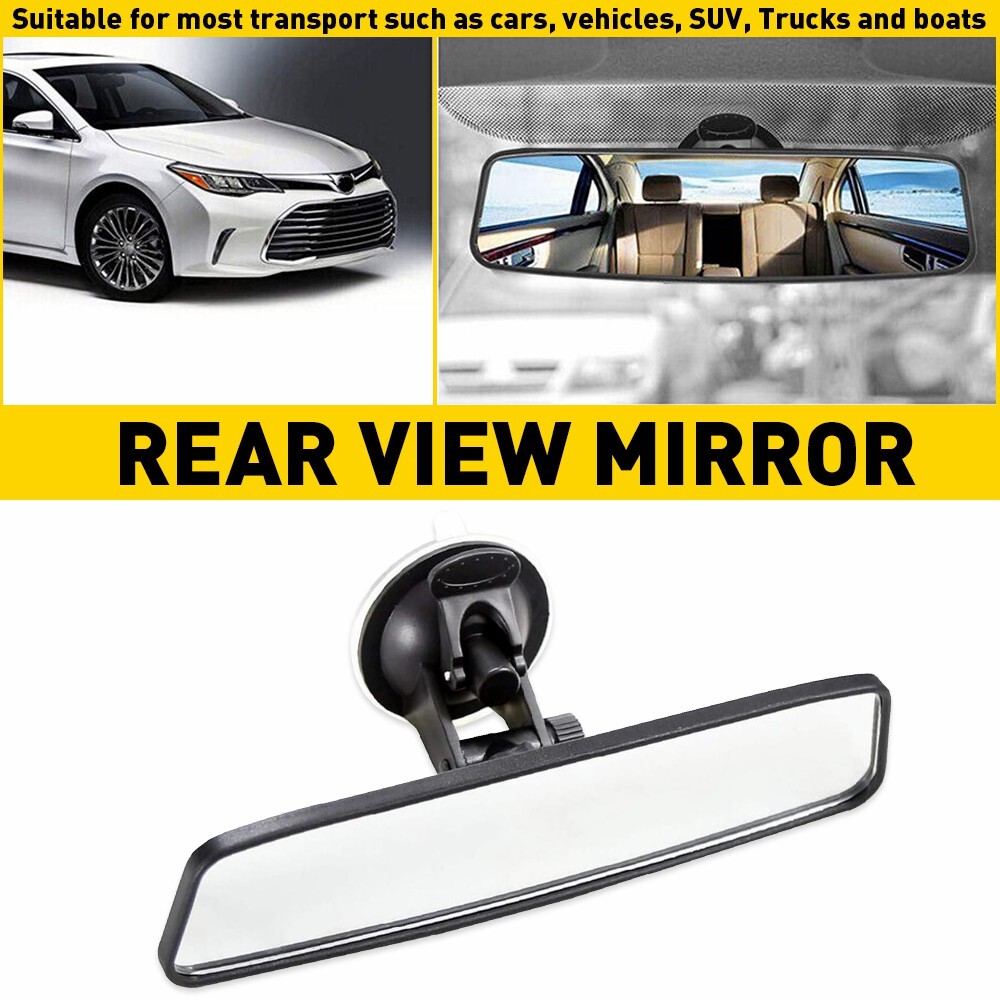 Universal Car Rear View Suction Cup Mirror Learner Driver Interior Glass