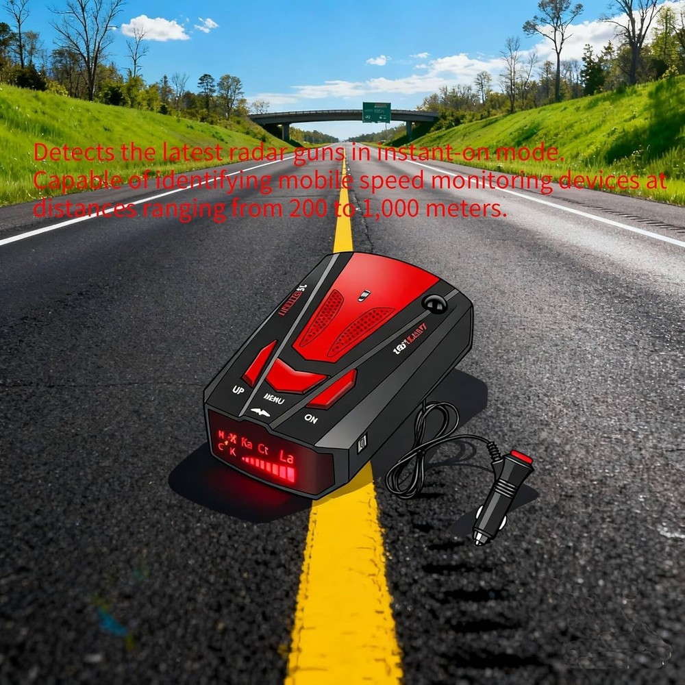 Radar Detector - Full Frequency Detection with Real-Time Voice Alerts
