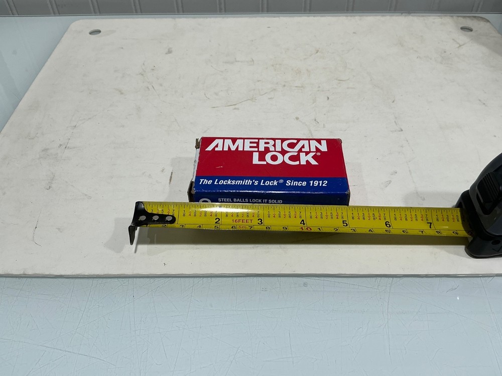 American Lock A6200 Solid Steel Rectangular Padlock w/2 Keys (Qty 3)